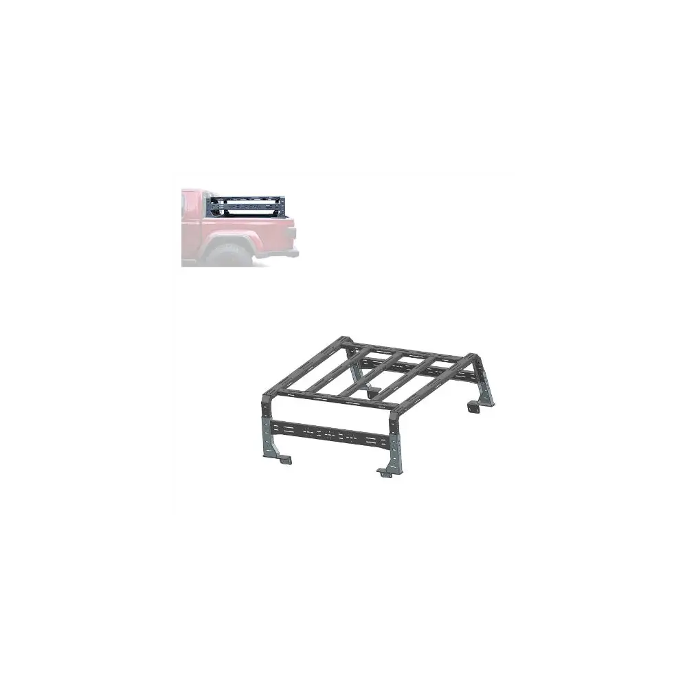 Overland Bed Rack - Sandy Black Steel - BLKTR11B